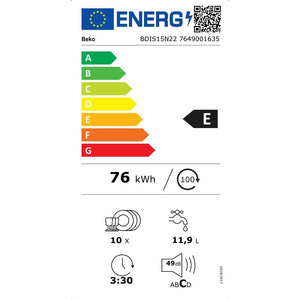 Beko BDIS15N22 Energielabel