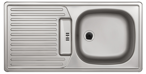 nobilia Büroküche Herrenberg 120 cm Alpinweiß matt Eiche Provence mit Geschirspüler nobilia - top-shelf.de