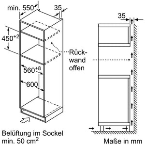 JUNKER Mikrowellen-Kompakt-Backofen JC4119961 Einbau Mikrowelle 45 CM schwarz