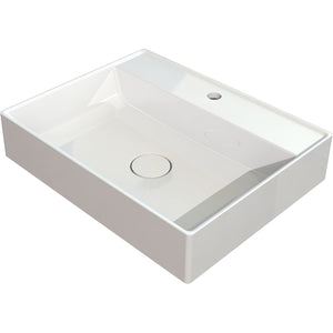 MARMITE- Aufbauwaschtisch WB 0517 C 600C ICC- Mineral Composite- ohne Ueberlauf Weiss 87728 87728