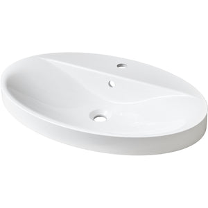 MARMITE- Halbeinbau- Aufbauwaschtisch- OVAX 710C- Mineral Composite Weiss 87794 87794