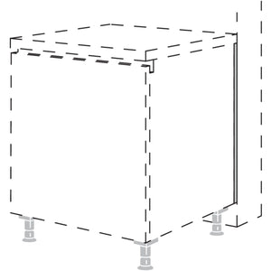 Nobilia Abdeckprofil zum Tiefenausgleich an Unterschraenken NADP-79 59028