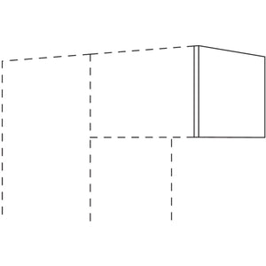 Nobilia Abschluss- - Zwischenwange für Überbauschränke UFKW10-36 10641