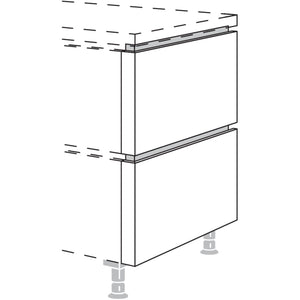 Nobilia Abschluss-Frontwange in geteilter Optik NUWFT50-78 55972
