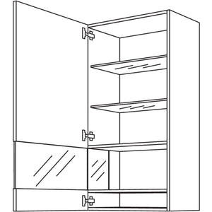 Nobilia Abschlussvitrine Boulevard WVBA50-130 51945