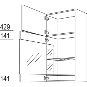 Nobilia Abschlussvitrine WVAG50-130 51962
