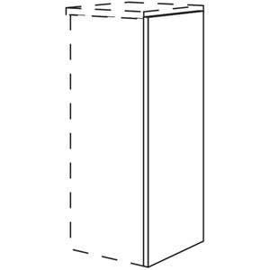 Nobilia Abschlusswange fuer Badezimmer-Sideboard in Korpushoehe BSW10-86 10793