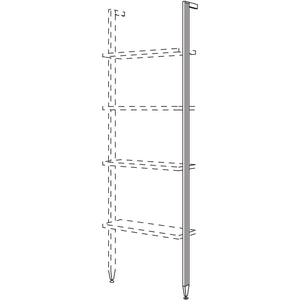 Nobilia Aluminiumstollen in Hochschrankhoehe 1 HRS15-1 31922