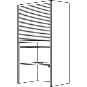 Nobilia Aufsatzschrank Jalousie AJ60-3 52146