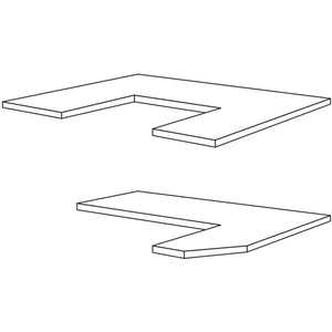 Nobilia Ausklinkungen oder Abschrägungen mit Kantenbeschichtungen AP-A 9191