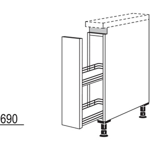 Nobilia Auszugschrank NUA15 51270