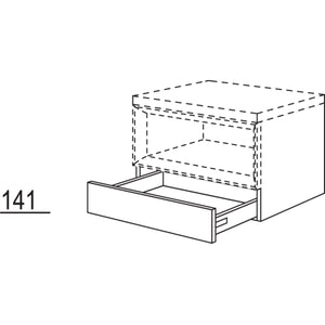 Nobilia Badezimmer- Schubkastenschrank fuer Regaleinsatz Case BUSC30-43 2566