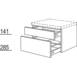 Nobilia Badezimmer-Auszugschrank BUSA45-43 2452