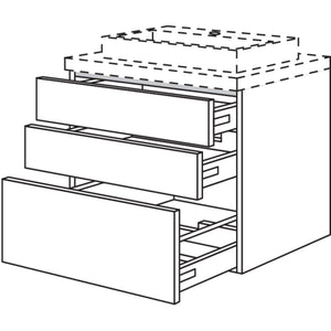 Nobilia Badezimmer-Waschtischschrank BW2SA40-58 2872
