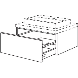Nobilia Badezimmer-Waschtischschrank BWA50-29 2714