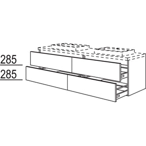 Nobilia Badezimmer-Waschtischschrank BWASA80-58 2836