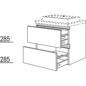 Nobilia Badezimmer-Waschtischschrank NBW2A80-63 67606