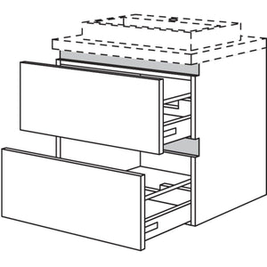 Nobilia Badezimmer-Waschtischschrank NBW2A50-63 67604