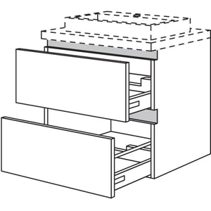 Nobilia Badezimmer-Waschtischschrank NBWSA60-63 67615