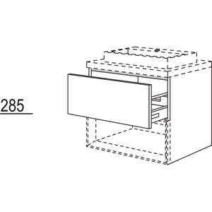 Nobilia Badezimmer-Waschtischschrank fuer Regaleinsatz Case BWAC60-58 2755