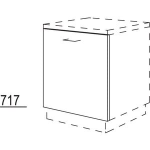 nobilia Tür Türfront für Geschirrspüler GSBD60 L 39866