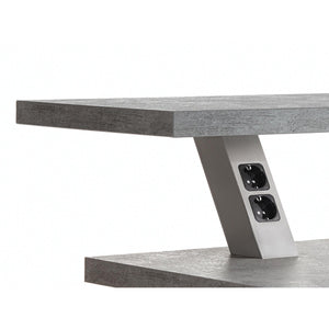 Nobilia Eckige Stützkonsole BSSC- schräg mit Zweifach-Steckdose STK-BSSC-F 47081