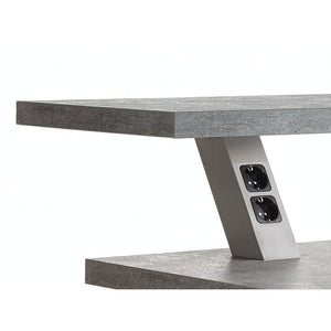 Nobilia Eckige Stuetzkonsole BSSC- schraeg mit Zweifach-Steckdose STK-BSSC-F 47081