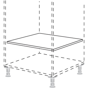 Nobilia Einlegeboden fuer Highboards - Hochschraenke EB60 9018