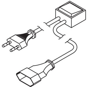 Nobilia Flaechenwippschalter fuer 230 Volt NK 7084