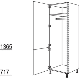 nobilia Armoire à vêtements HDWG40-2 40 cm