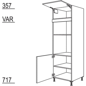 Nobilia Geraete-Umbau Backofen und Mikrowelle GDMO-3 43504