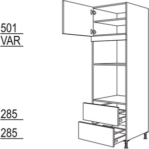 Nobilia Geräte-Umbau Backofen und Mikrowelle GMO2A-3 43503