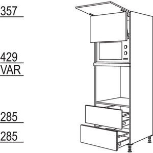 Nobilia Geraete-Umbau Backofen und Mikrowelle mit Lifttuer GLO2A-1 25511
