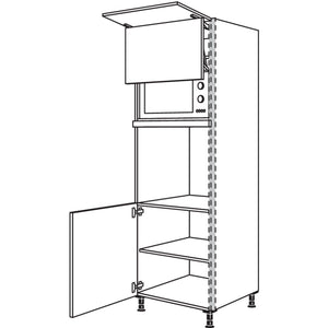 Nobilia Geraete-Umbau Backofen und Mikrowelle mit Lifttuer NGSLO-2 36595