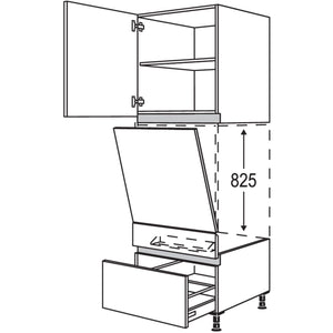 Nobilia Geraete-Umbau Geschirrspueler geeignet fuer Nischenhoehe- 825 mm - NGGSP60-1 24676