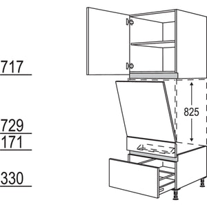 Nobilia Geraete-Umbau Geschirrspueler geeignet fuer Nischenhoehe- 825 mm - NGGSP60-1 24676