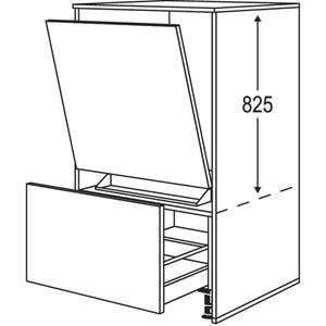 nobilia Geraete-Umbau Geschirrspueler in 450 - 600 mm Breite mit Wangen- 16 mm stark GMGSW1663 16543