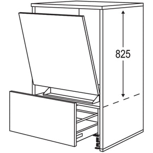 Nobilia Geraete-Umbau Geschirrspueler in 450 - 600 mm Breite mit Wangen- 25 mm stark GDGSW2550 25550