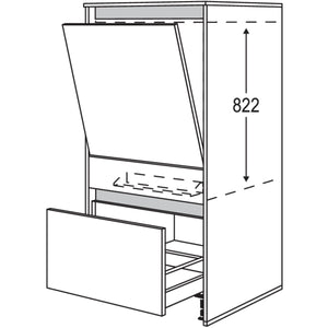 nobilia Geraete-Umbau Geschirrspueler in 600 mm Breite mit Wangen- 16 mm stark NGGSW1663-X 16599