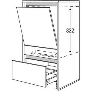 Nobilia Geraete-Umbau Geschirrspueler in 600 mm Breite mit Wangen- 25 mm stark NGGSW2565 25568