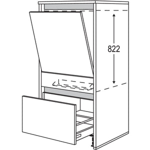 Nobilia Geraete-Umbau Geschirrspueler in 600 mm Breite mit Wangen- 25 mm stark NGGSW2565-X 25599