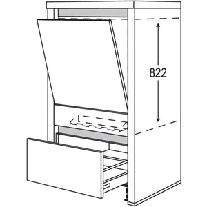 Nobilia Geraete-Umbau Geschirrspueler in 600 mm Breite mit Wangen- 50 mm stark NGGSW5070 50568