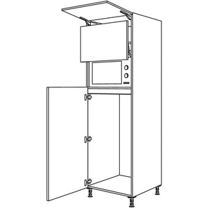 Nobilia Geraete-Umbau Kuehlautomat und Mikrowelle mit Lifttuer G123L-3 44662