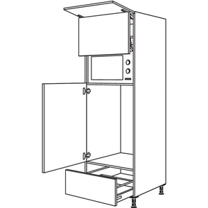 Nobilia Geraete-Umbau Kuehlautomat und Mikrowelle mit Lifttuer G88LA-1 24636