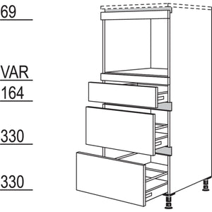 Nobilia Geraete-Umbau fuer Dampfgarer - Kompaktgeraet NGDKS2A 45348