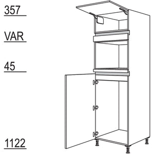 Nobilia Geraete-Umbau fuer Kuehlautomat und Dampfgarer - Kompaktgeraet NG103DK-3 47686