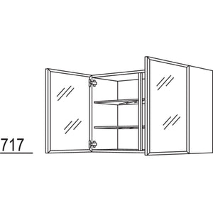 Nobilia Glas-Wandschrank Flat WF90-1 32489