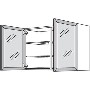Nobilia Glas-Wandschrank Square WSQ90-1 37529