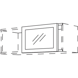 Nobilia Glasrahmen-Schiebetuer WSTGR80-36 38823