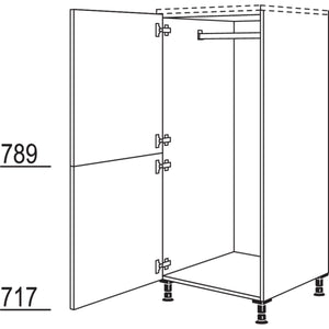 Nobilia Highboard Garderobenschrank HDWG60 079